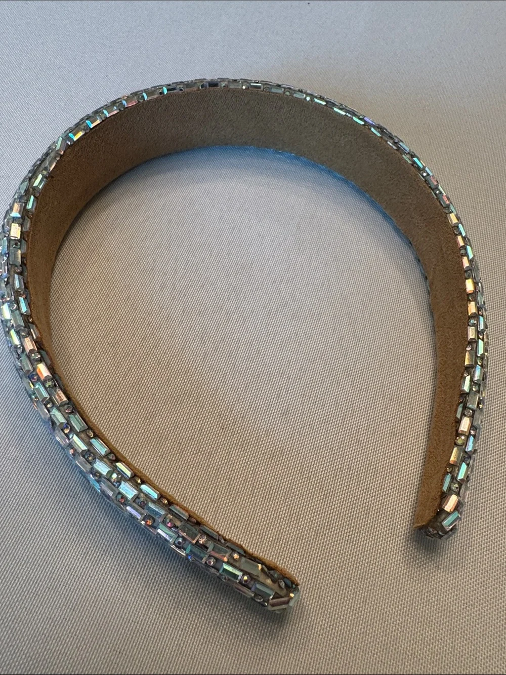Beaded Iridescent Crystal Headband - Women Accessories
